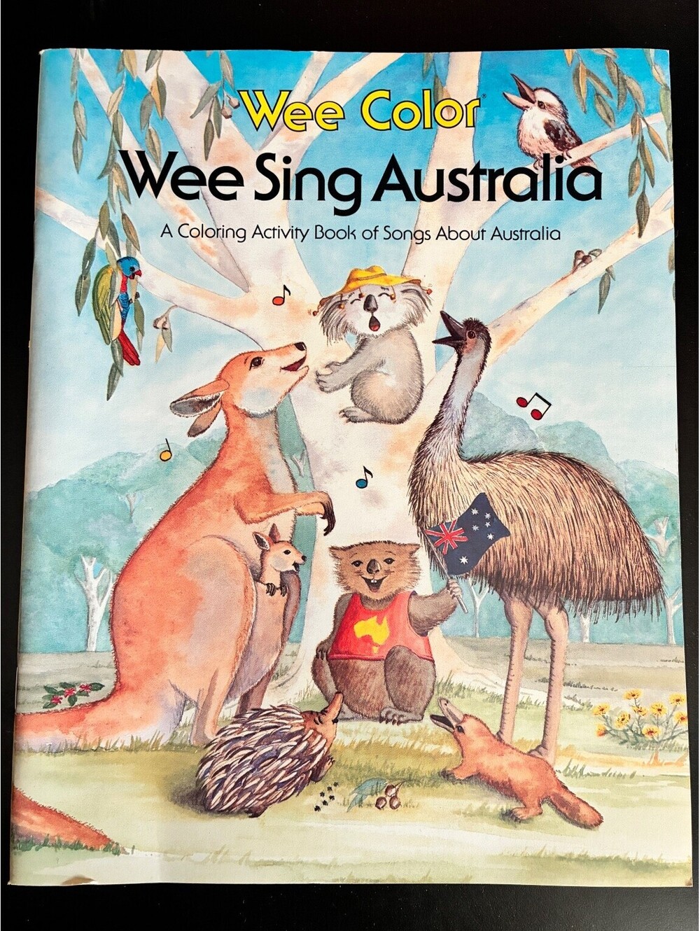 Vintage Wee Color Wee Sing Australia Coloring Activity Book 1988 Kids Music